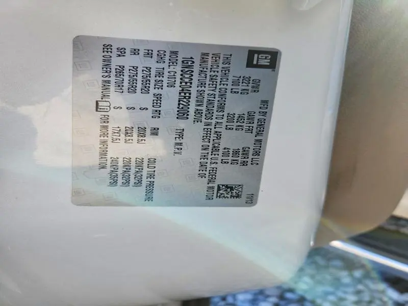 2014 CHEVROLET TAHOE C1500 LTZ  