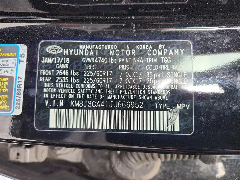 2018 HYUNDAI TUCSON SEL  