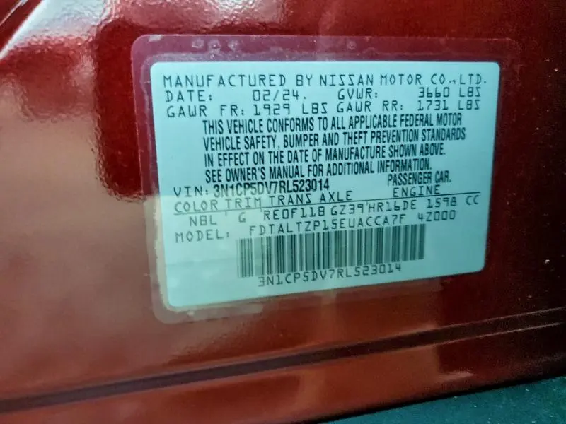 2024 NISSAN KICKS SR  