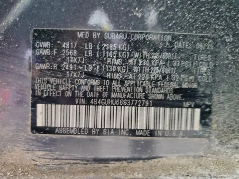 2025 SUBARU CROSSTREK WILDERNESS  