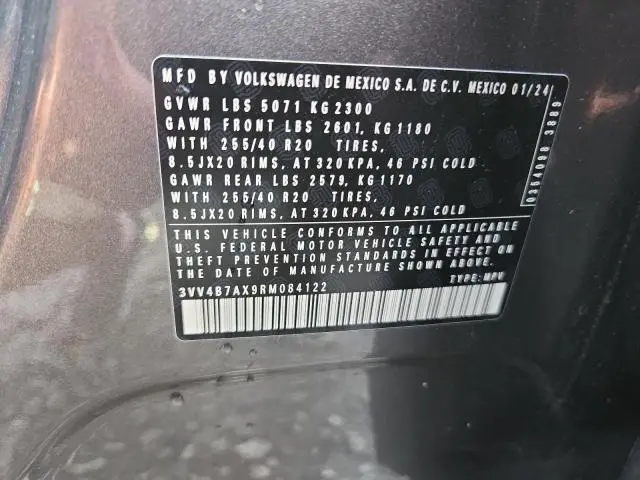 2024 VOLKSWAGEN TIGUAN SEL R-LINE BLACK  
