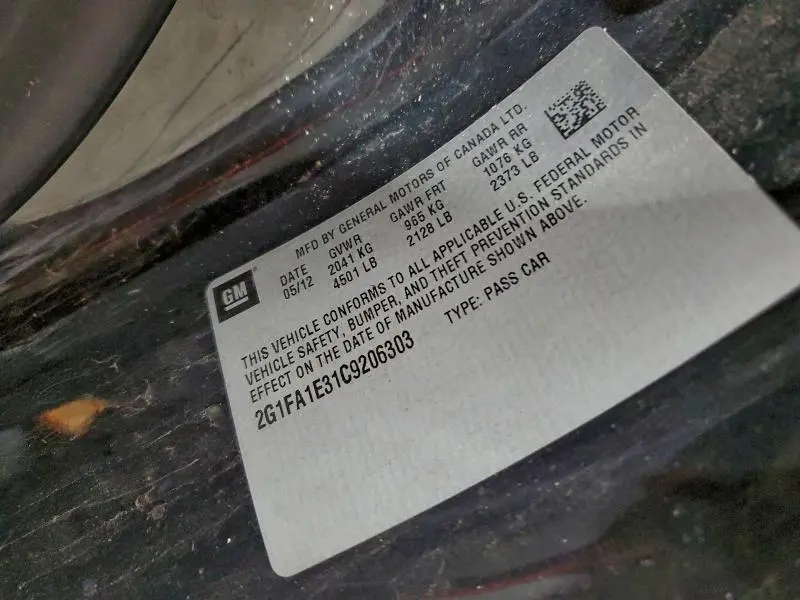 2012 CHEVROLET CAMARO LS  