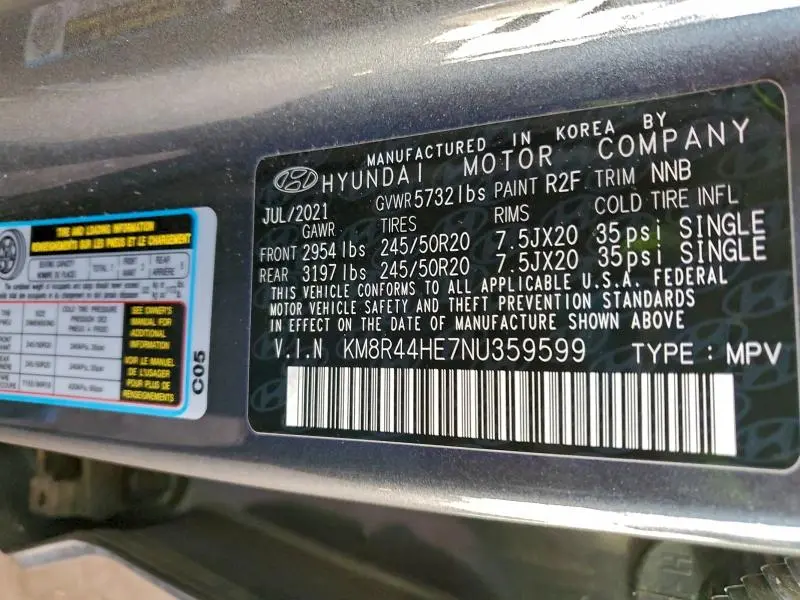 2022 HYUNDAI PALISADE SEL  