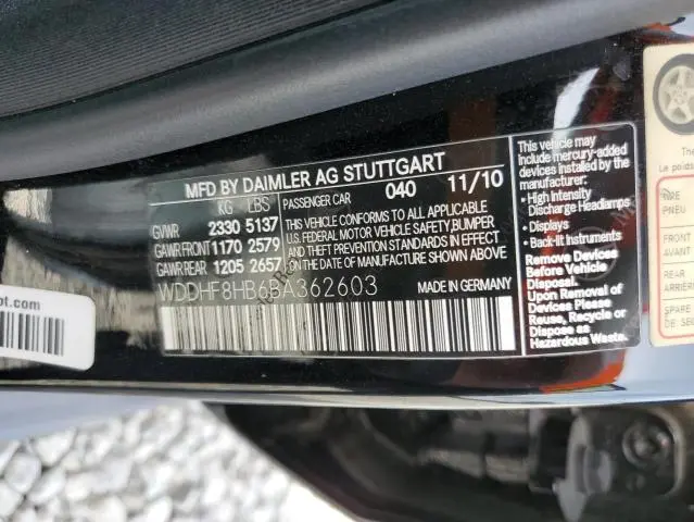 2011 MERCEDES-BENZ E 350 4MATIC  