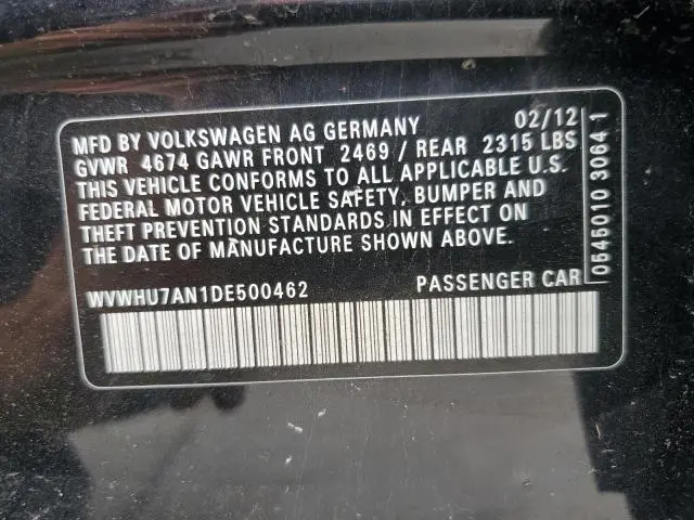 2013 VOLKSWAGEN CC LUXURY  