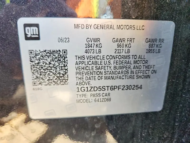 2023 CHEVROLET MALIBU LT  