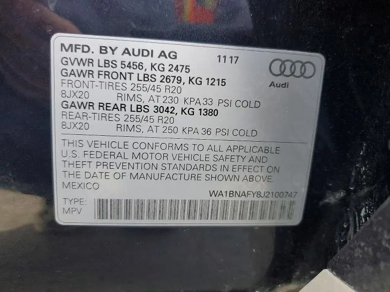 2018 AUDI Q5 PREMIUM PLUS  