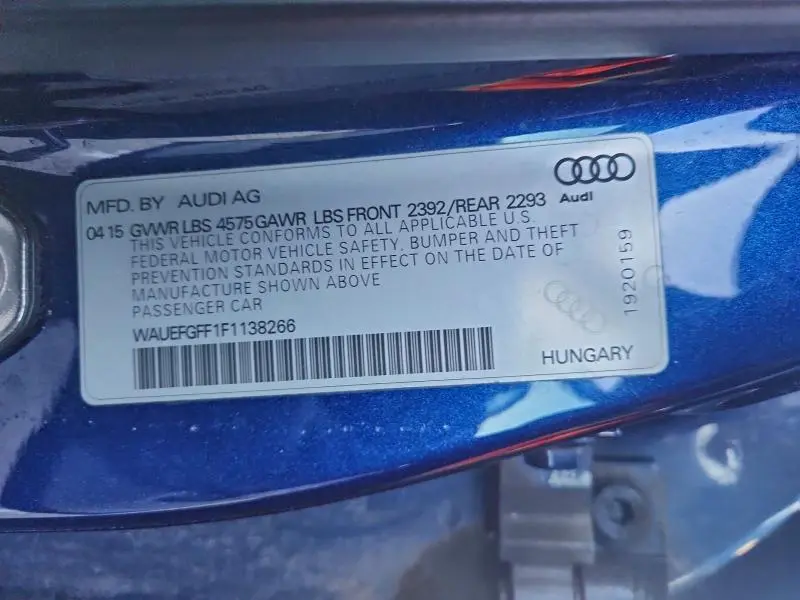 2015 AUDI A3 PREMIUM PLUS  