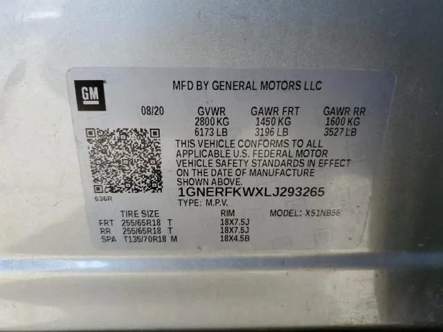 2020 CHEVROLET TRAVERSE LS  