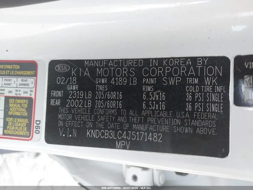 2018 KIA NIRO LX