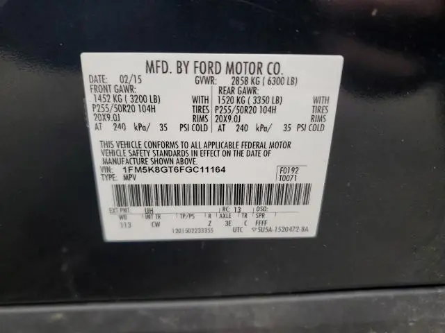 2015 FORD EXPLORER SPORT  