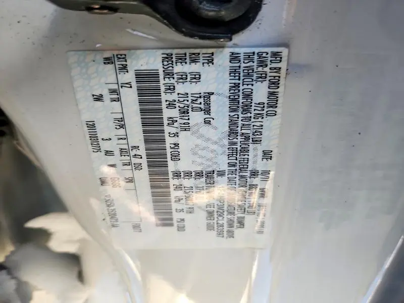 2012 FORD FOCUS SEL  