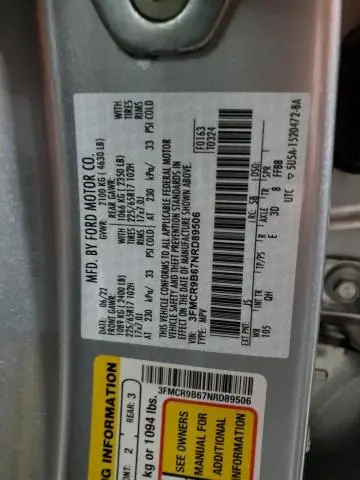 2022 FORD BRONCO SPORT BIG BEND  