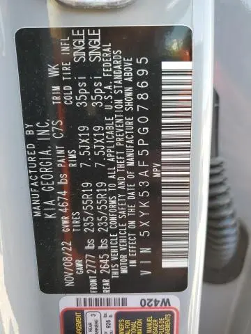 2023 KIA SPORTAGE SX PRESTIGE  