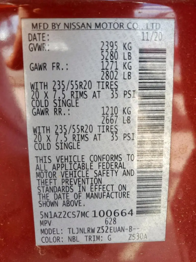 2021 NISSAN MURANO SL  
