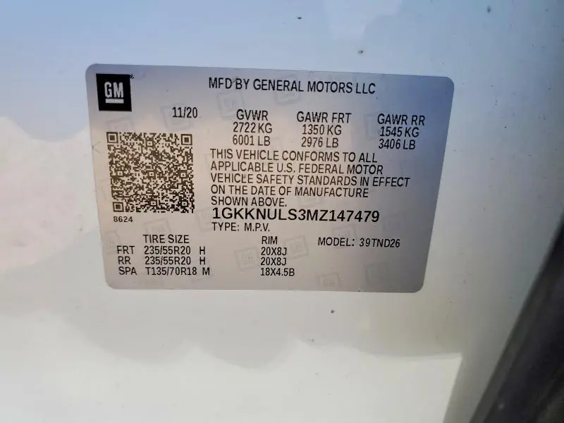2021 GMC ACADIA SLT  