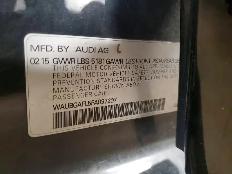 2015 AUDI S4 PREMIUM PLUS  