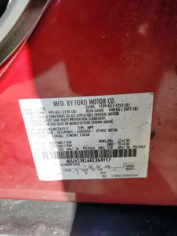 2019 FORD ECOSPORT TITANIUM  