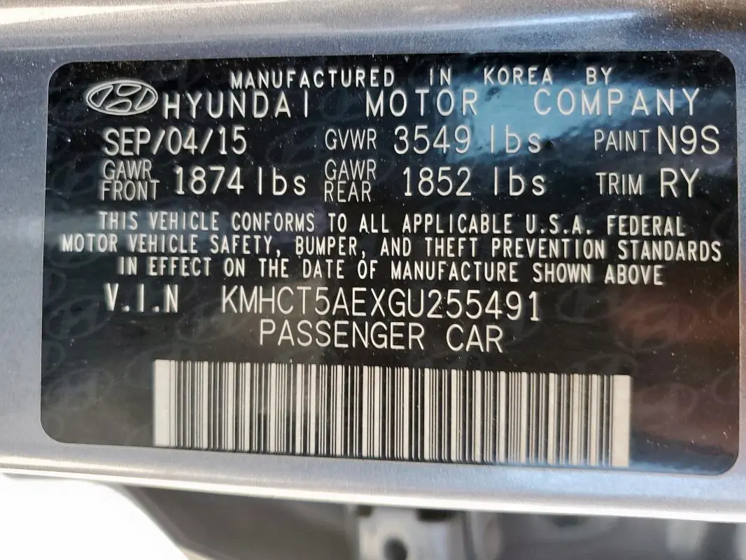 2016 HYUNDAI ACCENT SE  