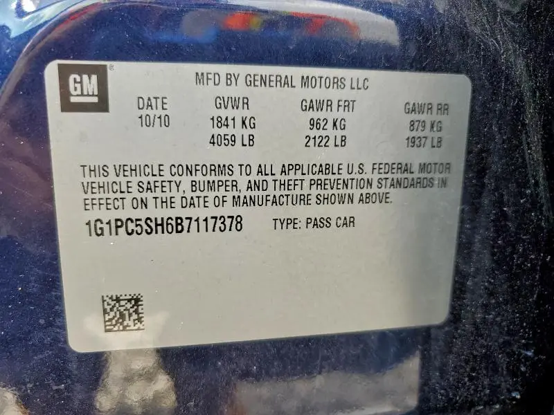 2011 CHEVROLET CRUZE LS  