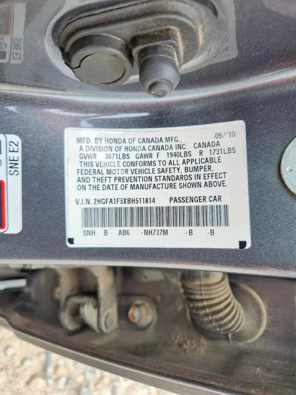 2011 HONDA CIVIC LX  