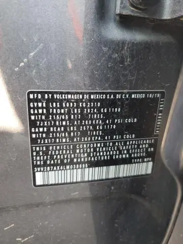 2020 VOLKSWAGEN TIGUAN SE  