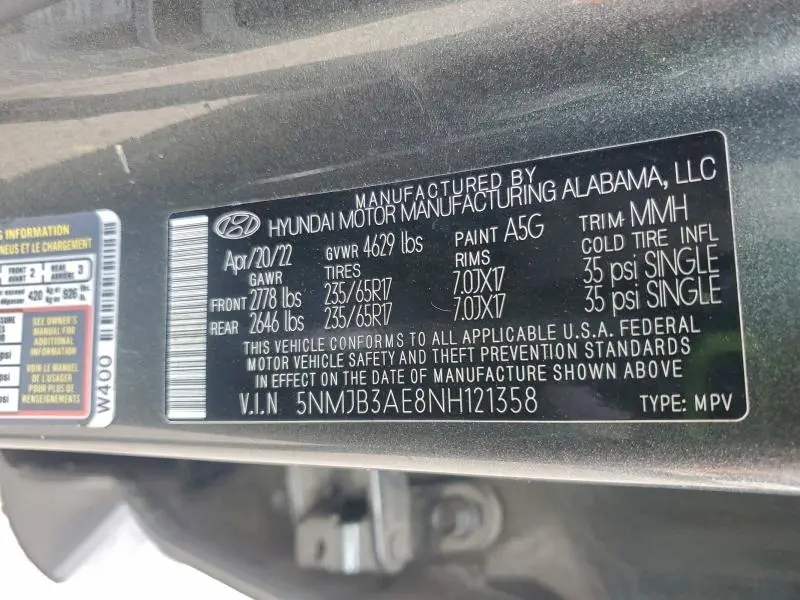 2022 HYUNDAI TUCSON SEL  