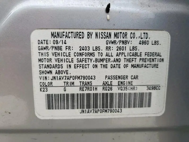 2015 INFINITI Q50 HYBRID PREMIUM  