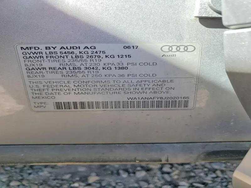 2018 AUDI Q5 PREMIUM  