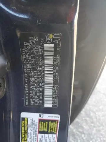 2012 TOYOTA COROLLA BASE