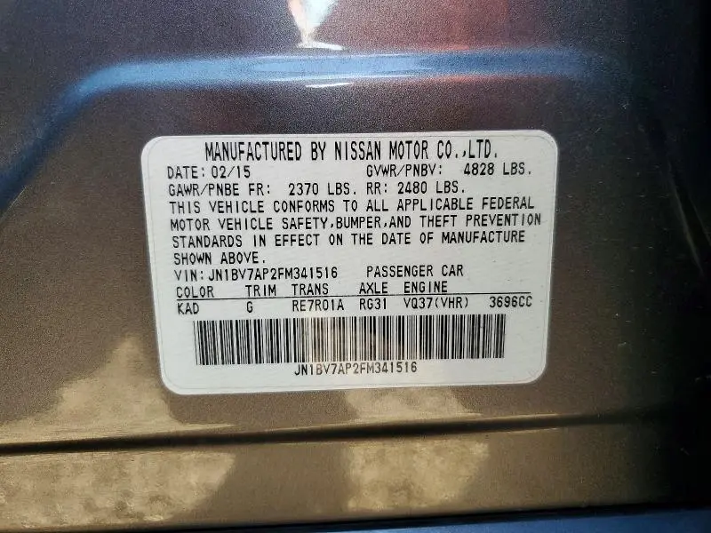 2015 INFINITI Q50 BASE  