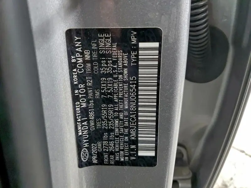 2022 HYUNDAI TUCSON LIMITED  