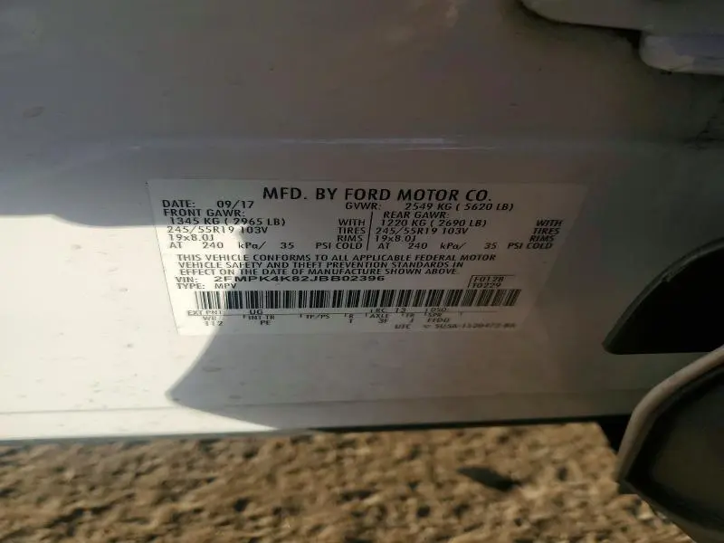 2018 FORD EDGE TITANIUM  