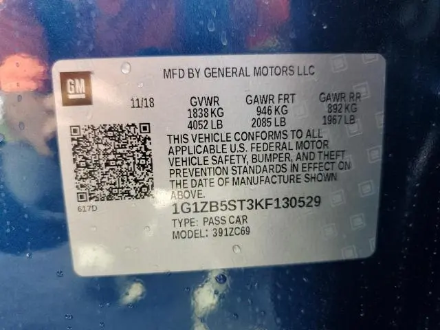 2019 CHEVROLET MALIBU LS  