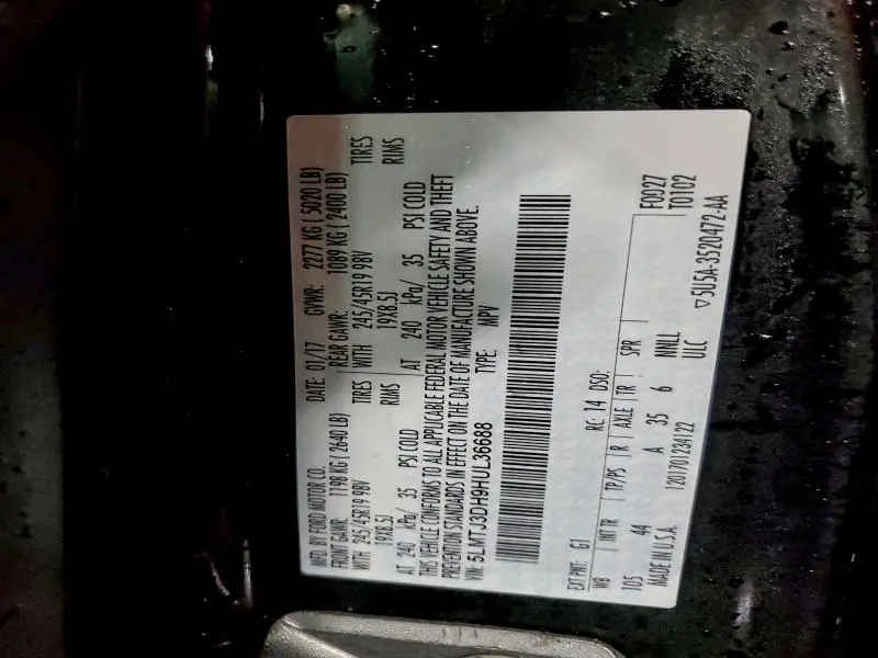 2017 LINCOLN MKC RESERVE  