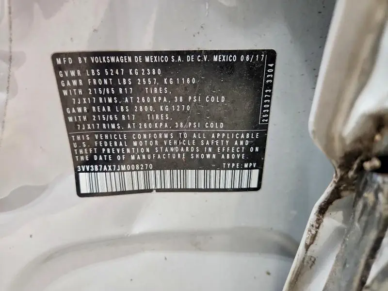 2018 VOLKSWAGEN TIGUAN SE  