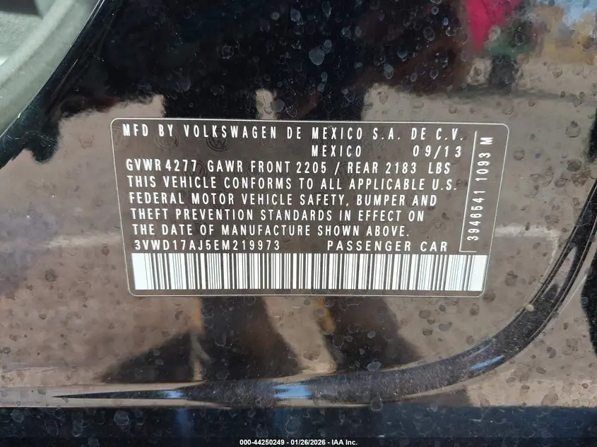 2014 VOLKSWAGEN JETTA 1.8T SE