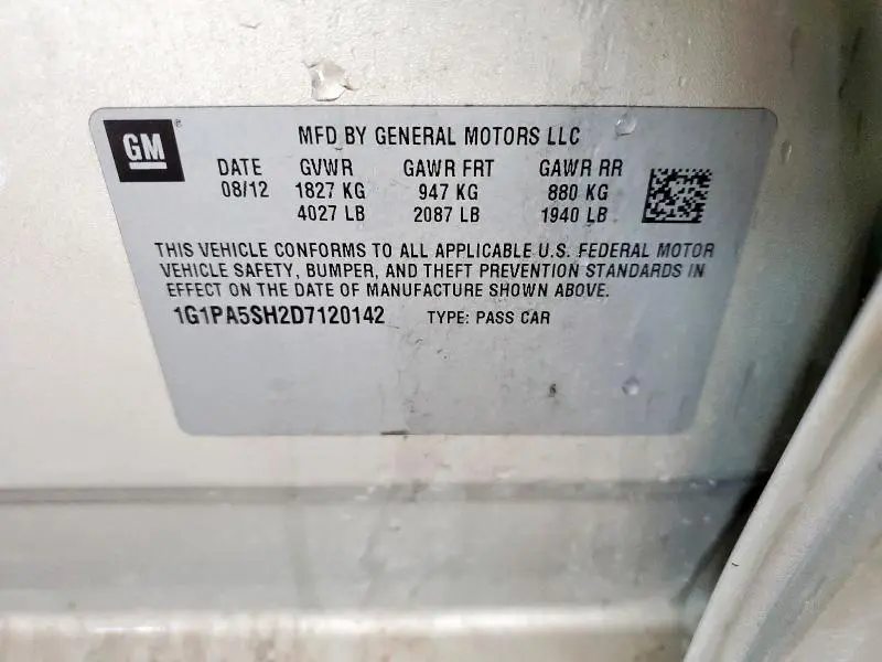 2013 CHEVROLET CRUZE LS  