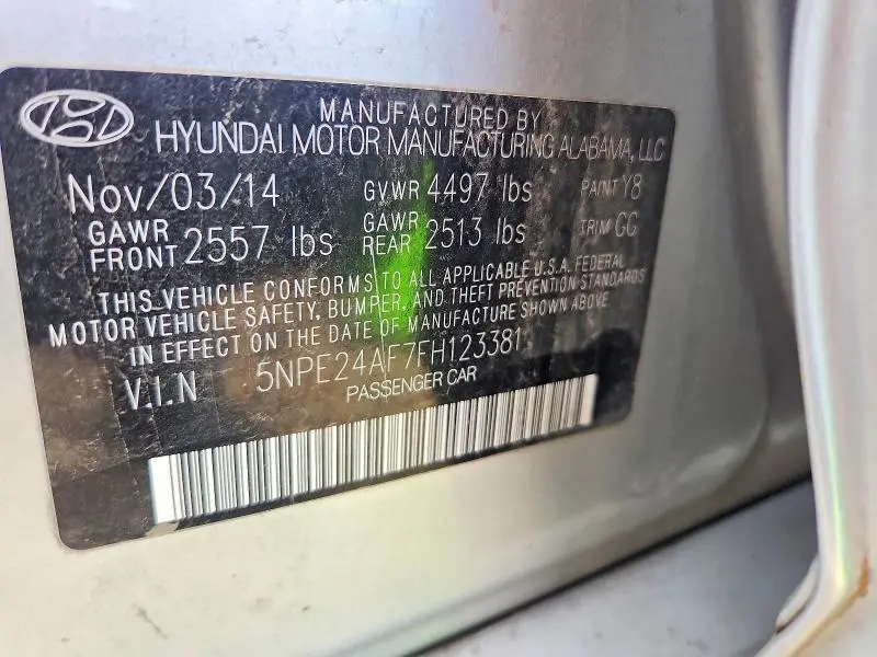 2015 HYUNDAI SONATA SE  