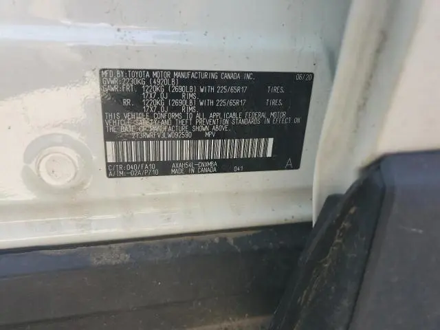 2020 TOYOTA RAV4 XLE