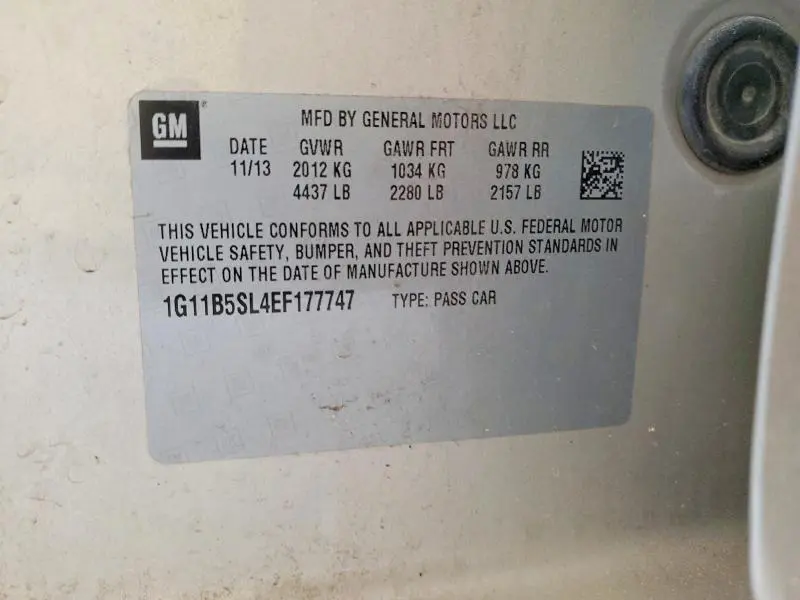 2014 CHEVROLET MALIBU LS  