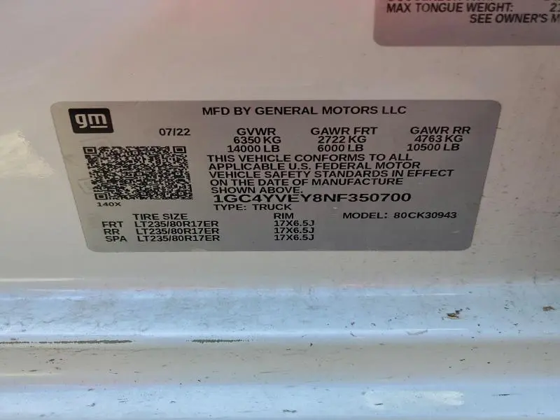 2022 CHEVROLET SILVERADO K3500 HIGH COUNTRY  