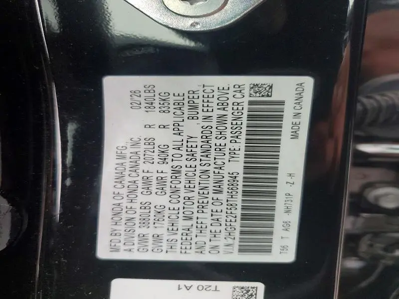 2026 HONDA CIVIC SPORT  