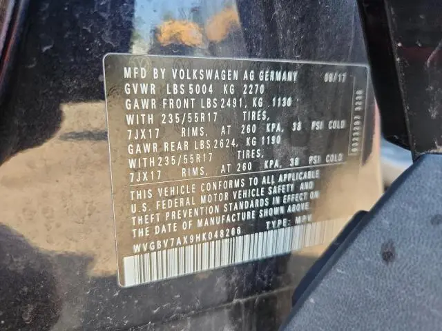 2017 VOLKSWAGEN TIGUAN S  