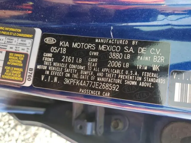 2018 KIA FORTE LX  