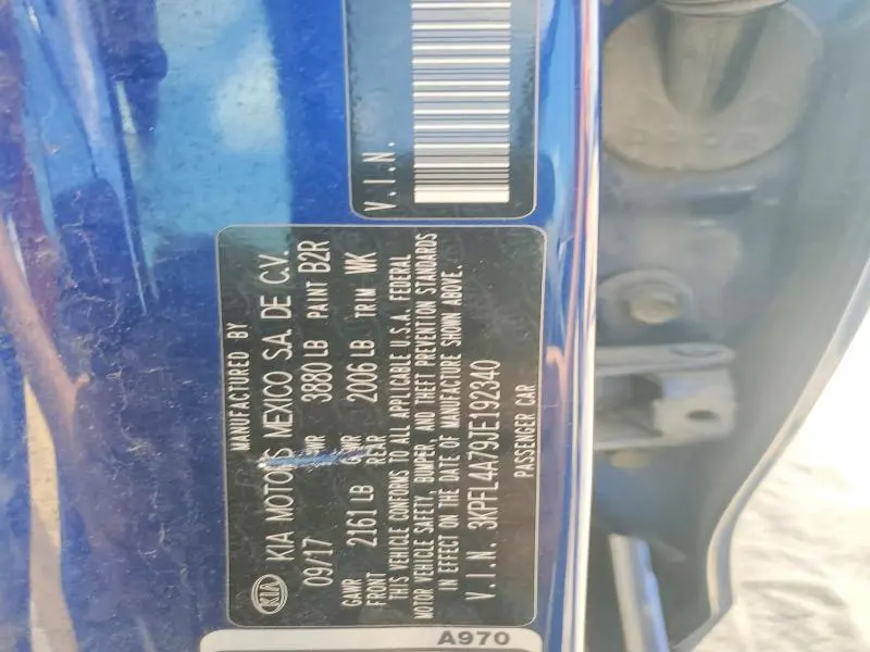2018 KIA FORTE   