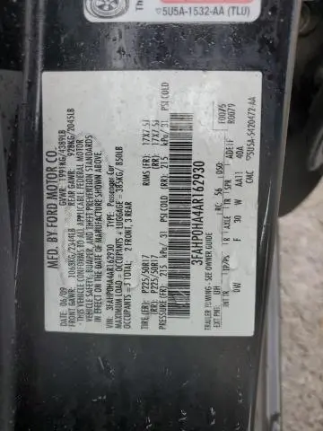 2010 FORD FUSION SE  
