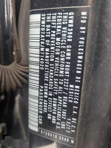 2018 VOLKSWAGEN BEETLE S  