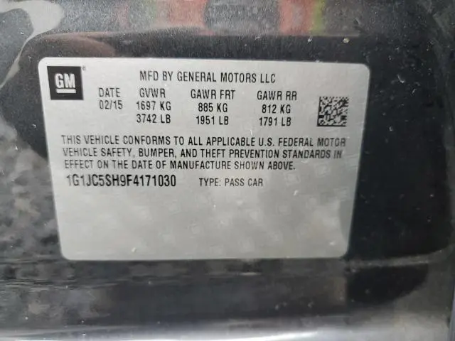 2015 CHEVROLET SONIC LT  