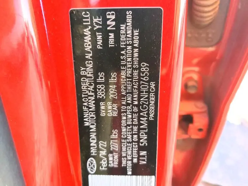 2022 HYUNDAI ELANTRA SEL  